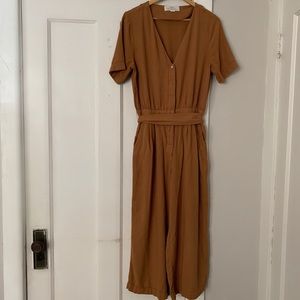 Anthropologie Cropped Jumpsuit by Travata